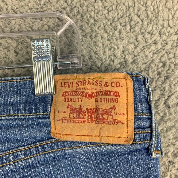 Levis 550 Jeans Womens 20 Short Blue Relaxed Bootcut Denim Western Stretch 36x29 - Picture 9 of 16